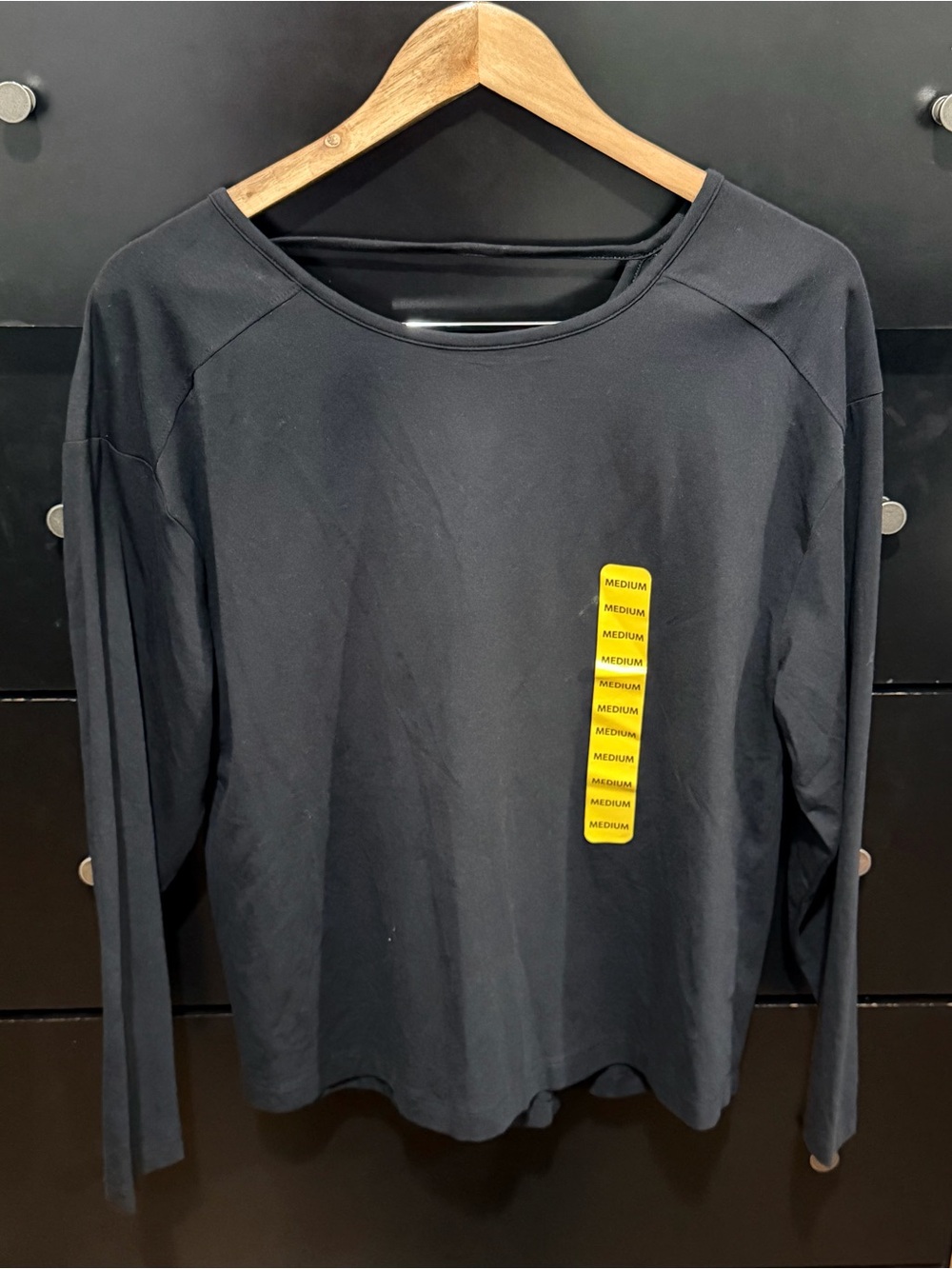 Member's Mark Long Sleeve Active Tee - Black